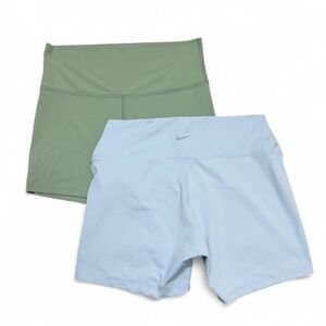 Nike‎ One Blue Biker Shorts & All In Motion Everyday Soft Shorts BUNDLE Women XL